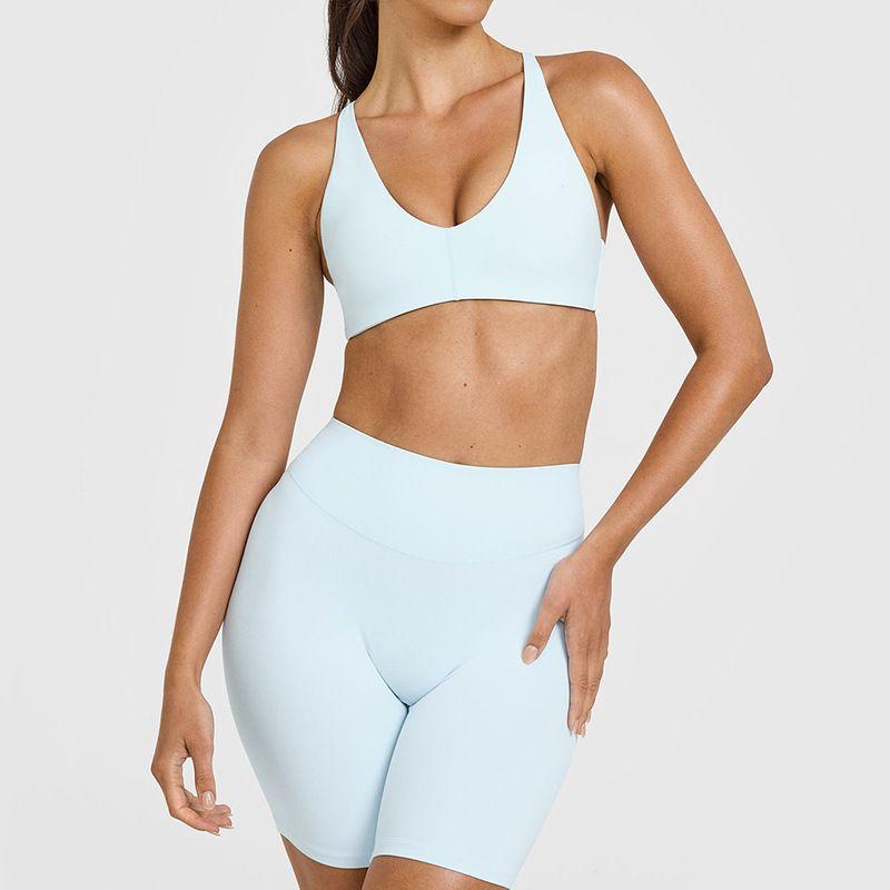 Foreign Trade New European and American Sanding Sports Underwear Women Cross Beauty Back Quick-Drying Running Fitness Yoga Vest Sling Outer Wear