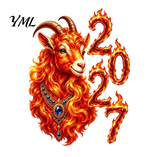Red Sheep Head Pattern Clings Chinese New Year Window Stickers, 2027 Goat Static Clings, Reusable PVC Stickers Lunar Xmas Decor for Home Shop