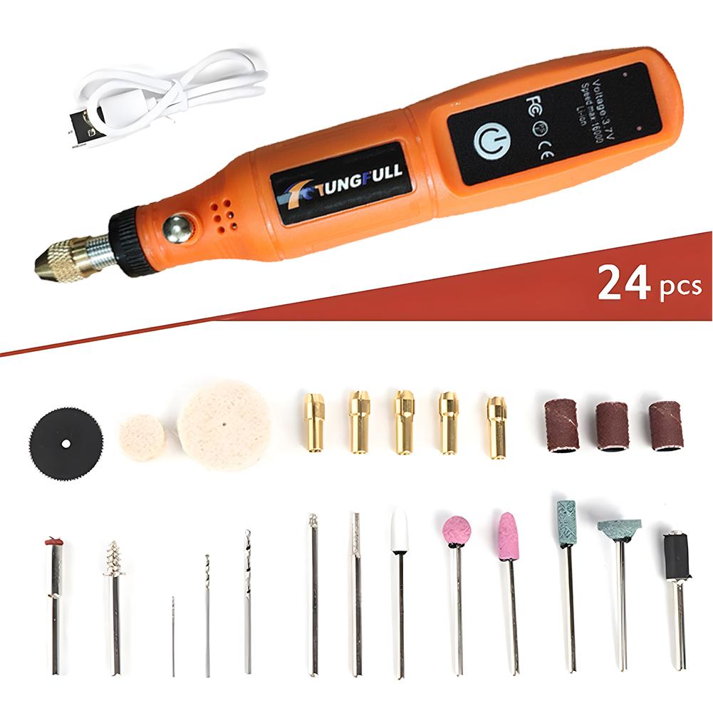 3.7V Mini Rotary Tools Handheld Cordless Drill Woodworking Power Rotary Tool for Jewelry Engraving Nail Microsculpture