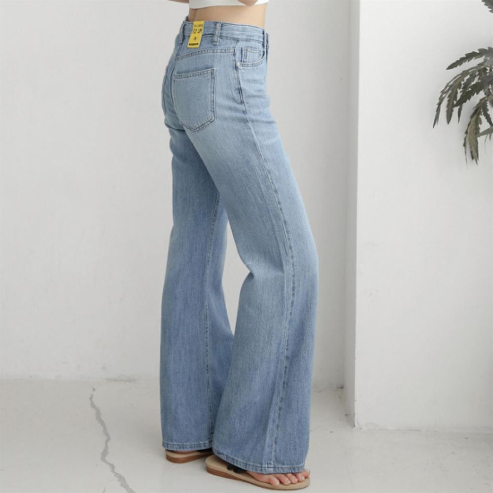 New Arrivals Open Run Women Bootcut Big Size Wash Denim Non Stretch Wide Fit