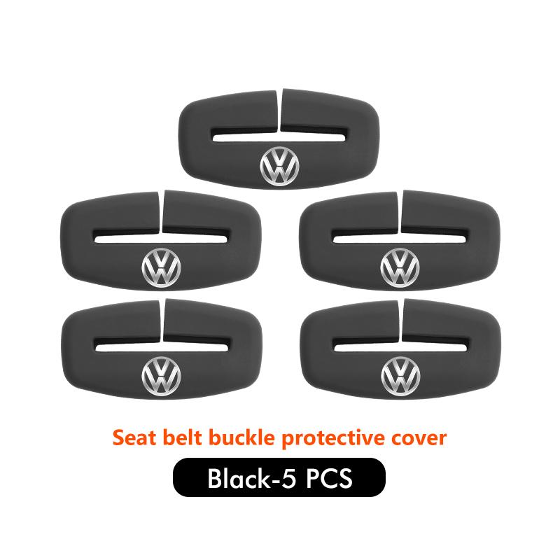 Car Seat Belt Buckle Cover Anti-Scratch Protector Clip Accessory For Volkswagen VW Scirocco Passat Polo B5 B6 B7 CC Tiguan Zh4