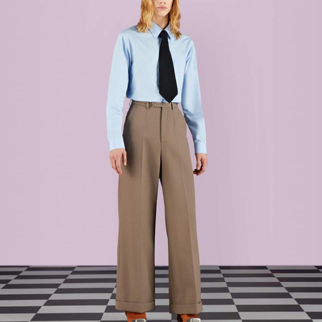Gucci SS23 Shirt Men's Light Blue 703396-ZAMAZ-4910
