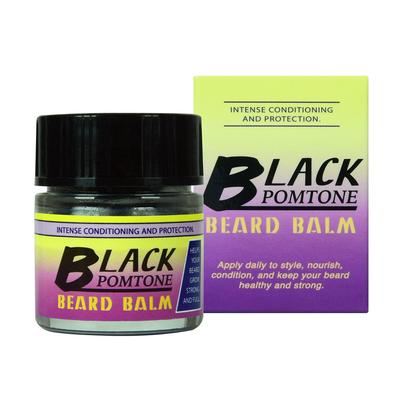DHI Black Pomtone Bartbalsam Männer Frauen Bart Augenbrauen Koteletten Haarwachstum Haaresenz Nährcreme, 15g, 1 Stück