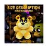 Peluche Golden Freddy 6,5", Five Nights Bonnie Foxy Chica Springtrap Glamrock Freddy Peluche Ripieni da Freddy's, FNAF Peluche Orso Dorato Animale Action