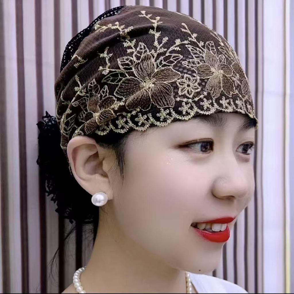 Stylish Hair Cover Cap for Middle-Aged & Elderly Women - Fashionable Hair Band & Headscarf