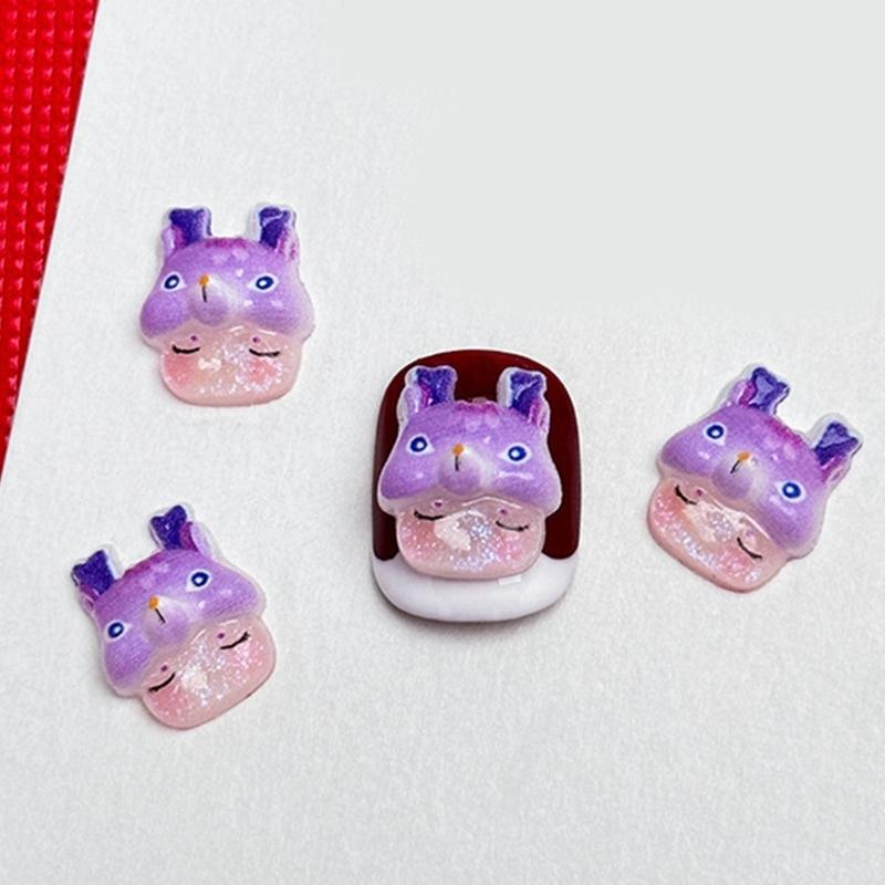 10 шт. Шармы-драконы для ногтей 3D Мультяшные шармы-драконы для ногтей Ретро Аксессуары для украшения ногтей Шармы-драконы для ногтей для женщин