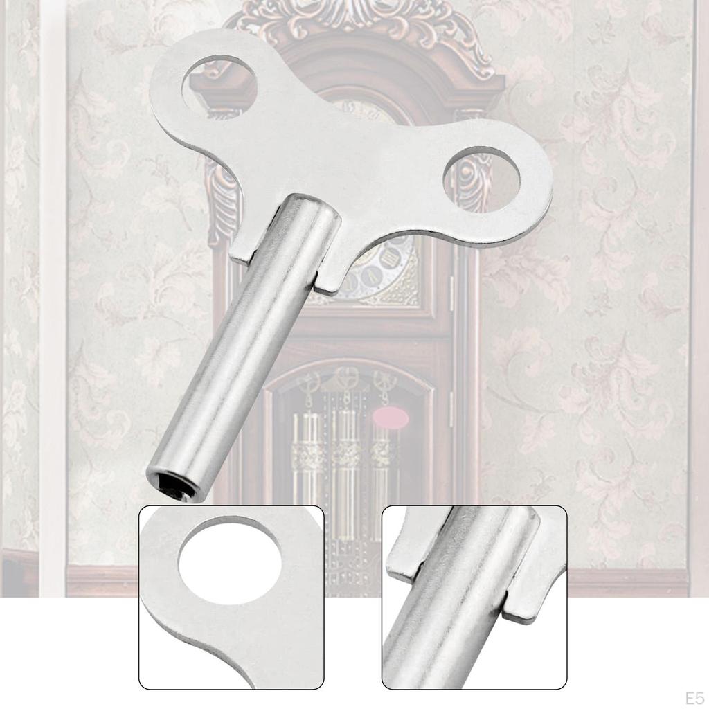 Clock Winding Key Accessory Ergonomic Portable Steel Easy To Use Hardware for Hobbyists