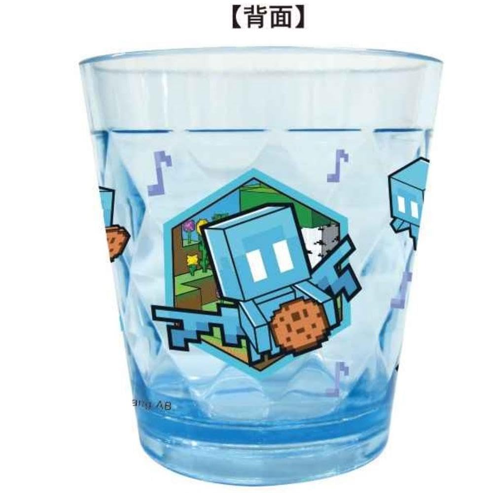K Company Minecraft Glitter Clear Cup Blue X X MCT-CL4-BL H9.1 W8.3 D8.3cm