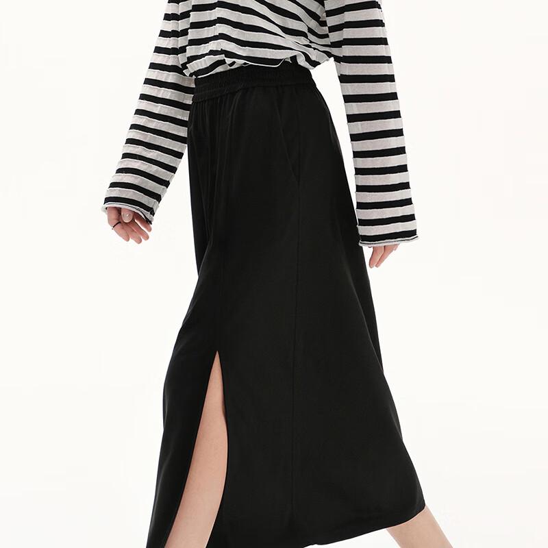 Women's A-line Slit Midi Skirt