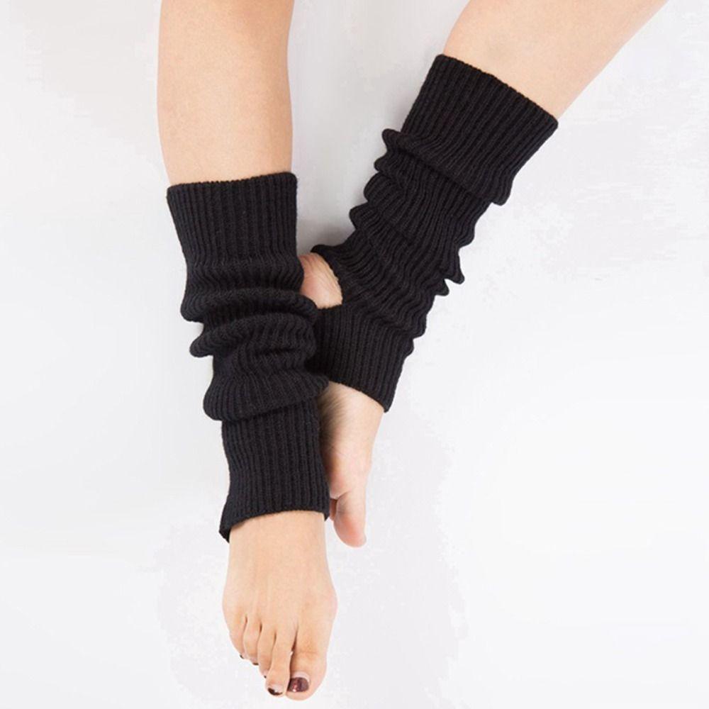 Long Section Latin Socks Foot Covers Ballet Knitted Socks Ballet Leg Warmers Women Girls