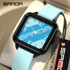 Fashion Brand Women elegant Quartz Watch waterproof Ladies Casual Silicone Watches Clock Girl Square watch Numbers line scales