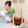 Creative Cute Expression Volleyball Doll Plush Toy Rugby Doll Children Soothe Rag Doll Birthday