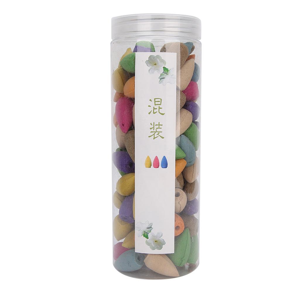 100 шт. Обратный поток благовоний Бытовые смешанные ароматы Ароматерапия Конусы для благовоний100 шт. Смешанные благовония с обратным потоком