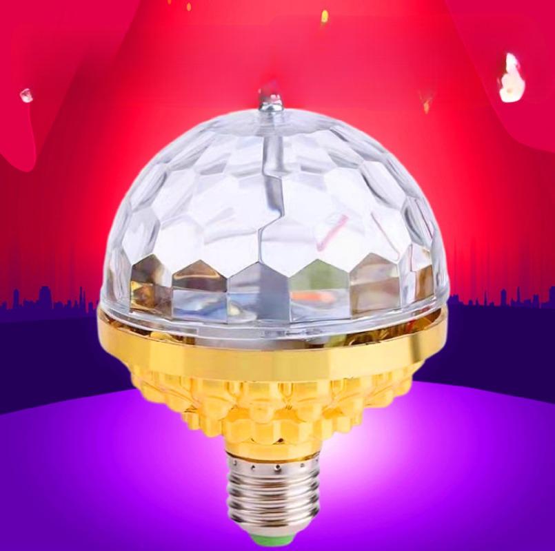 

Светодиодный лазерный барный сценический свет KTV Золотой магический шар Атмосферный свет Разноцветный вращающийся хрустальный магический шар Лампочка