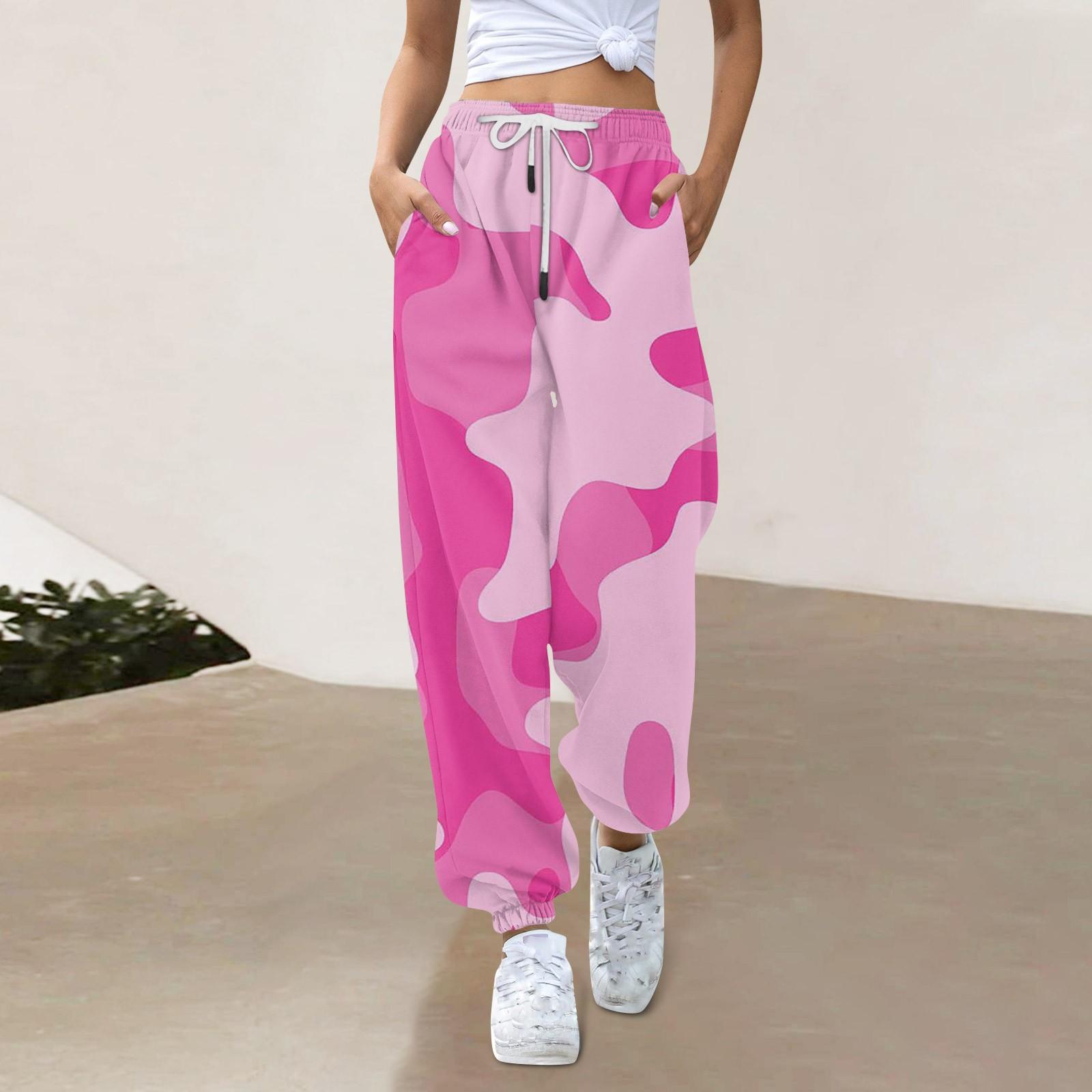 

Женские повседневные модные спортивные штаны Повседневные брюки с принтом XXL