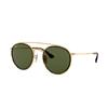 Metal Double Bridge Round Women Sunglasses Shades Alloy UVA UVB UVA UVB RB3647N-001