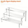 Transparent Acrylic Display Rack Clear Storage Shelf Action Figure Clay Ornament Stand For Dessert Perfume Display