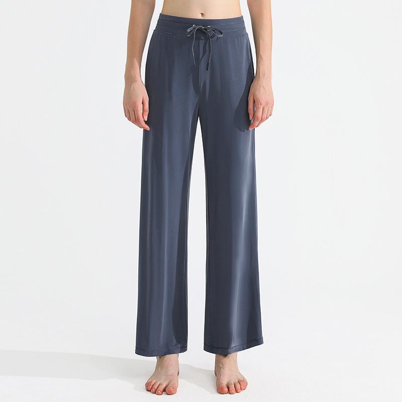 Damen High-Waist Schnelltrocknend Weitbein Yogahose für Fitness & Tanz