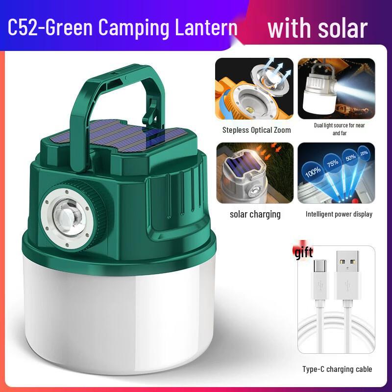 Outdoor Solar Charging Camping Lamp