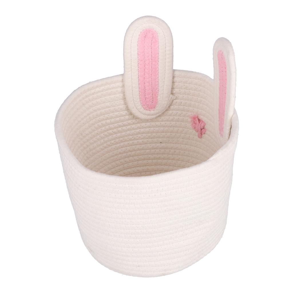 Storage Basket Rugged Lovely Small Bunny Attractive Decorative Home Furnishing Decoration