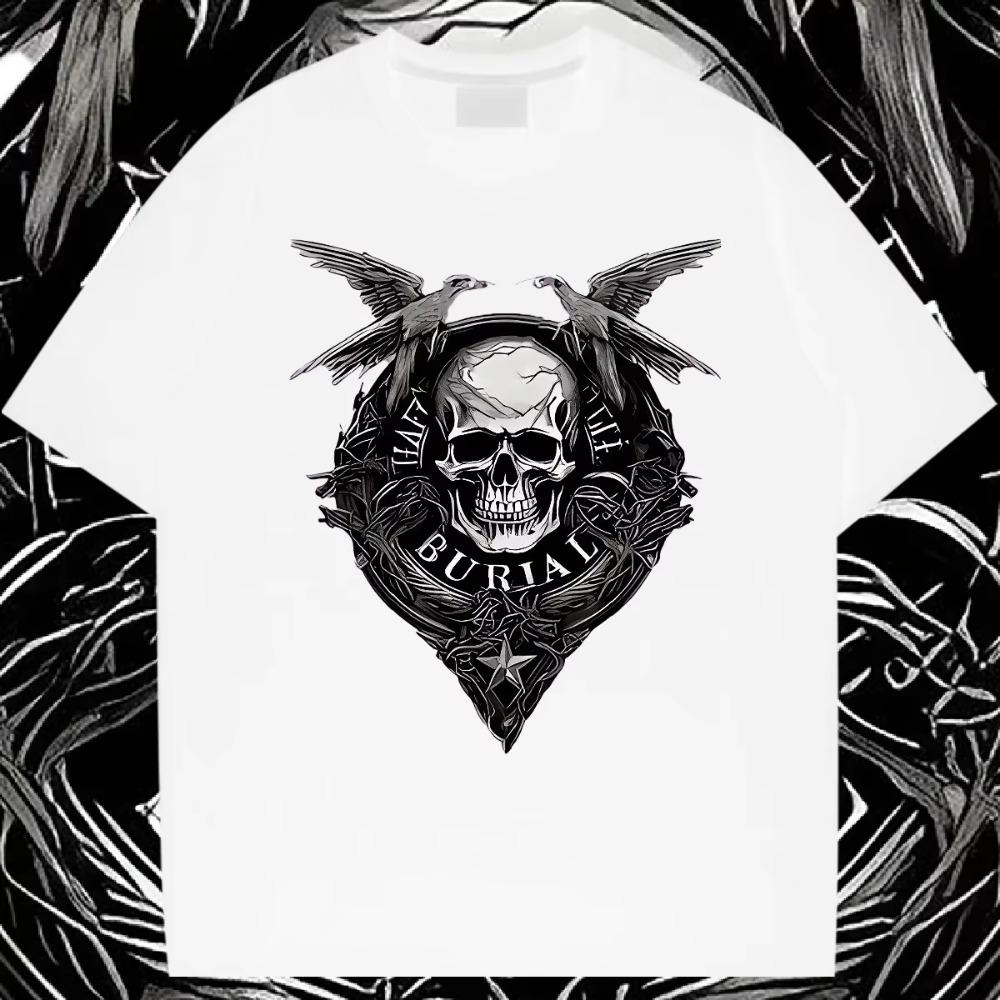 Hot Sale 2024 New Europe Sleeved Top Loose Oversize Round Neck Printed Slight Stretch Shirt Hip Hop Customization Funny Tops