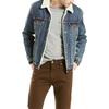 Levis FW22 Fleece Lined Denim Jacket Men Jackets Dark-Blue 163650041