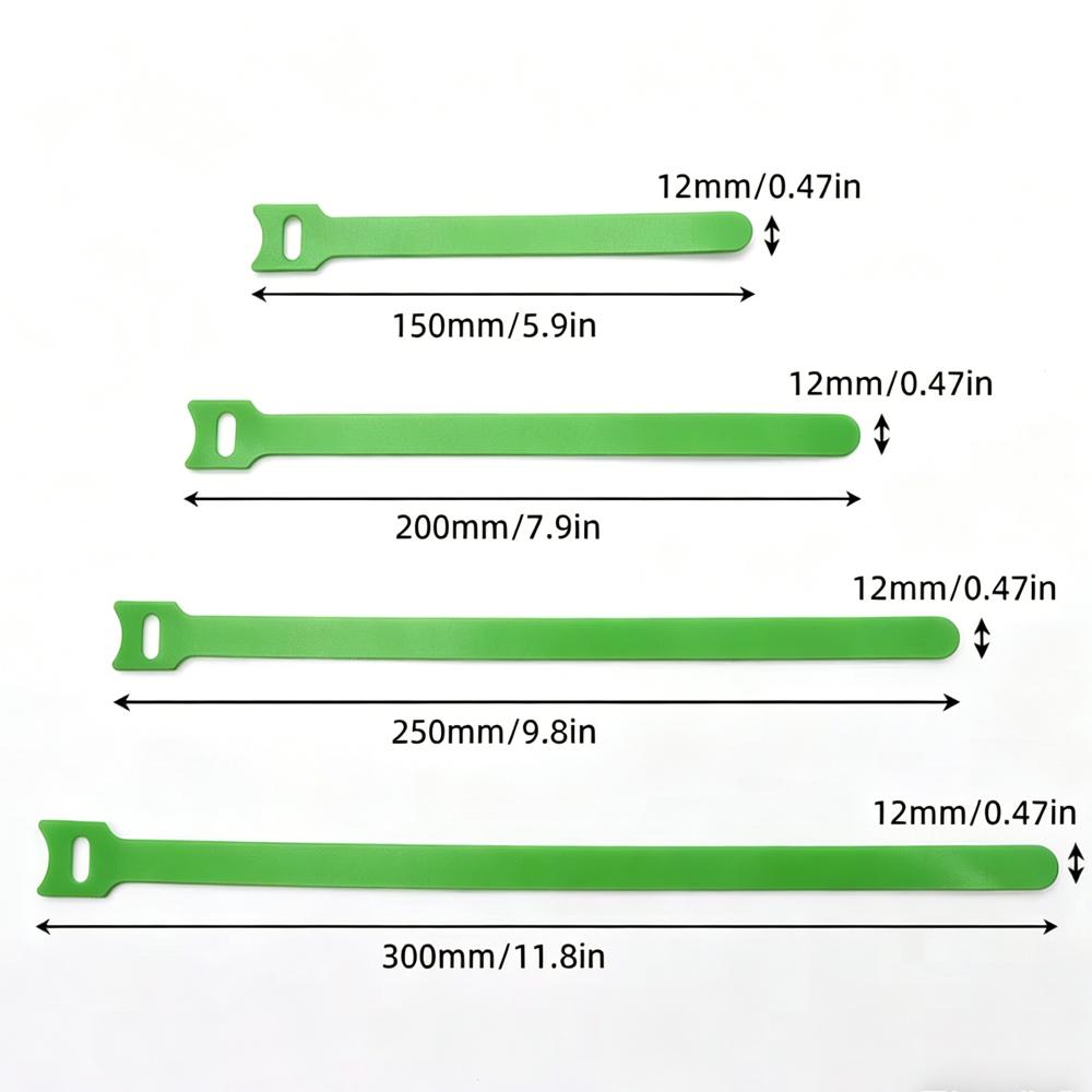 50Pcs Releasable Cable Ties 15cm/20cm Nylon Hook Loop Straps Wire Organizer Fastening Bandage for Plastics Bundle Wrap Zip
