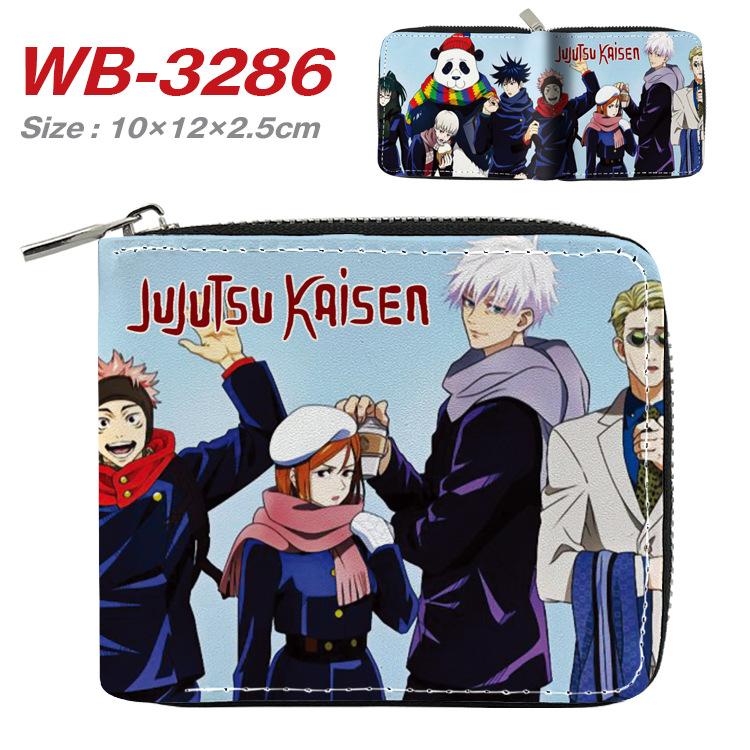 Jujutsu Kaisen Short Wallet Anime Cartoon Leather Bifold Card Holder Coin Purse for Students Men Women