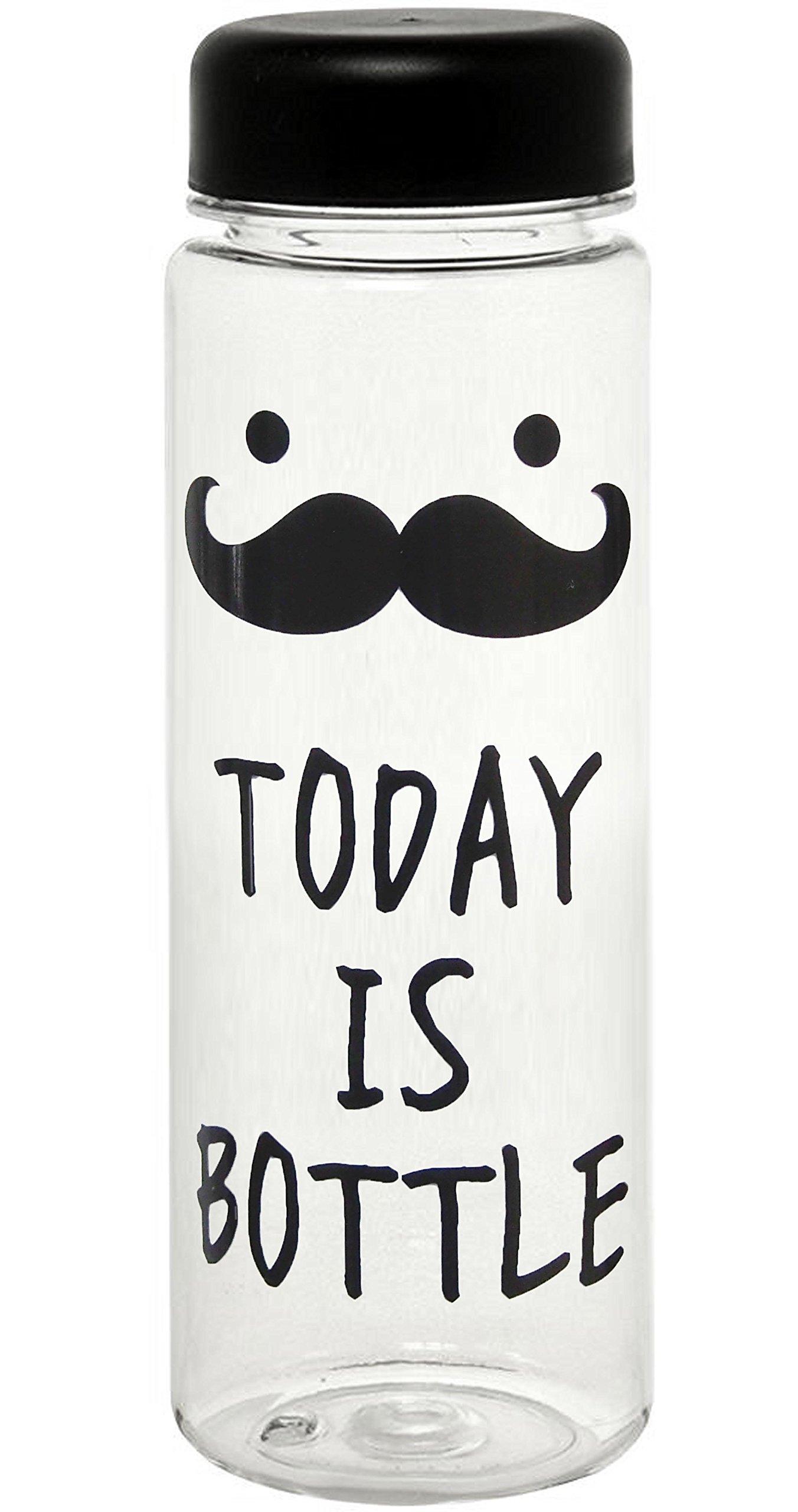 

Stylish clear water bottle 500ml TODAY IS BOTLLE