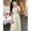 Korean Style One-Shoulder T-Shirt & High-Waisted Skirt Two-Piece Summer Set for Women