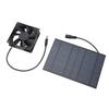 Solar Panel Fan Reduce Temperature Humidity IPX7 Waterproof Solar Powered Fan for Chicken Coop Greenhouses Pet House