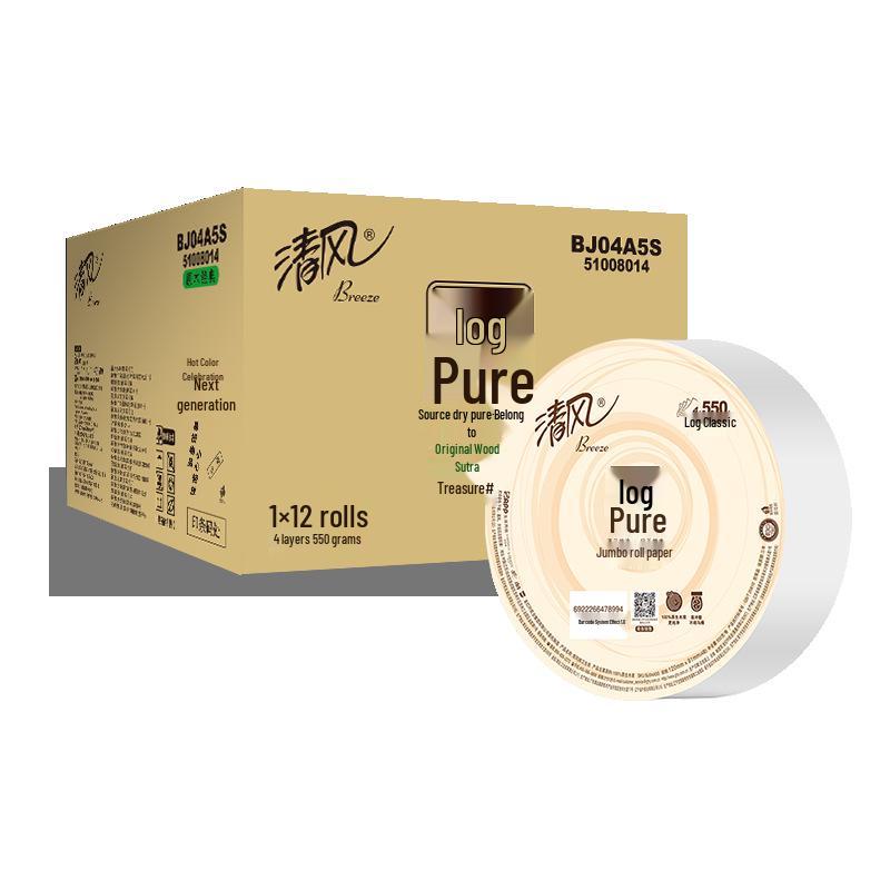 Туалетная бумага Qingfeng, 4-слойная, 550 г, для коммерческого и бытового использования,