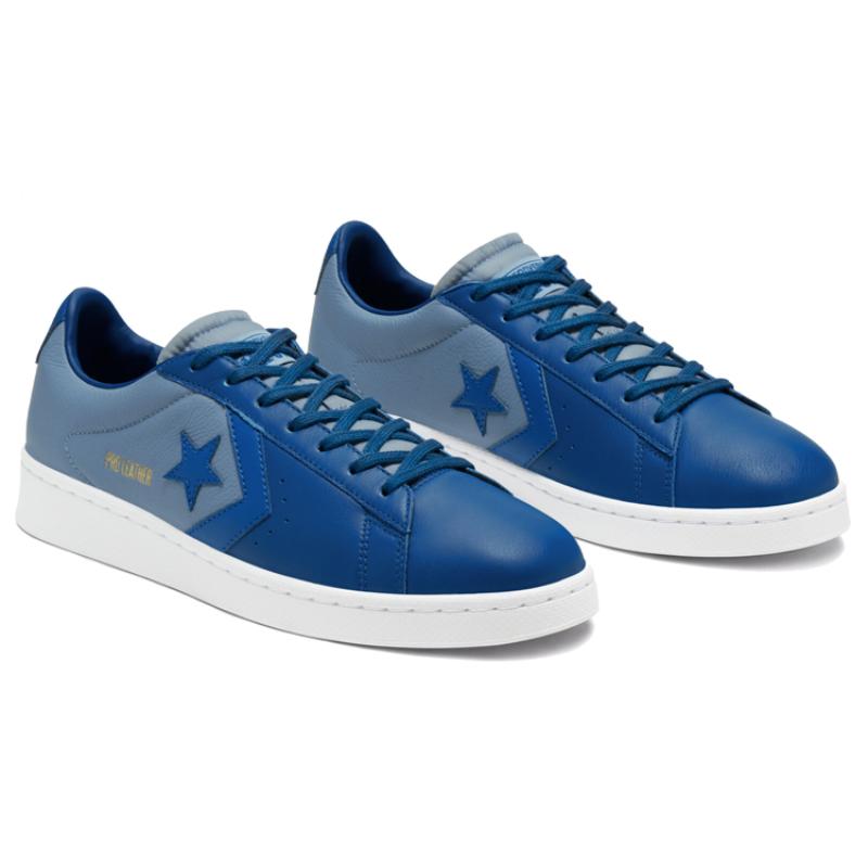 Converse Cons Pro Leather Low-Top Board Shoes Unisex Blue