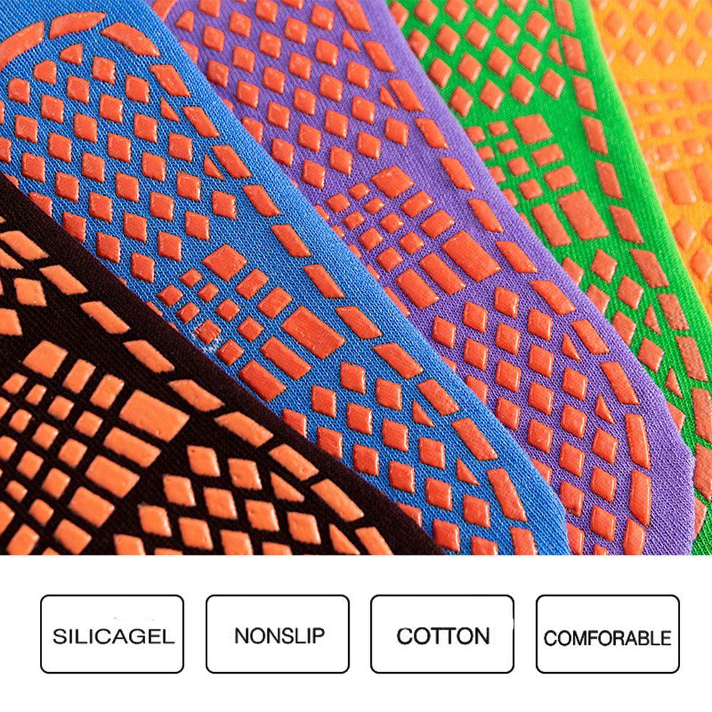 Yoga Fußabgabe Warme Baumwolle Anti-Rutsch-Gummi-Bodensocken Klebepunkt Früherziehungssocken