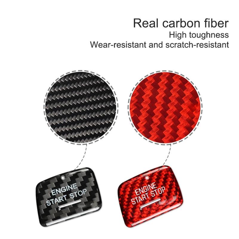 For Chevrolet Camaro 2016-2019 Car Ignition Start Button Cover Decorative Sticker Carbon Fiber Modification Accessories