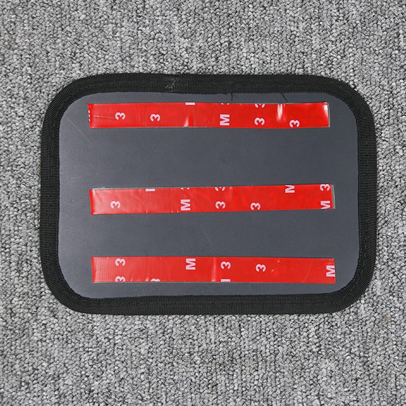 2Pcs Car Net Pocket Storage Bag Black Multi-function Sticker Seat Back Storage Bag Mobile Phone Key Cartoon Interior Supplies