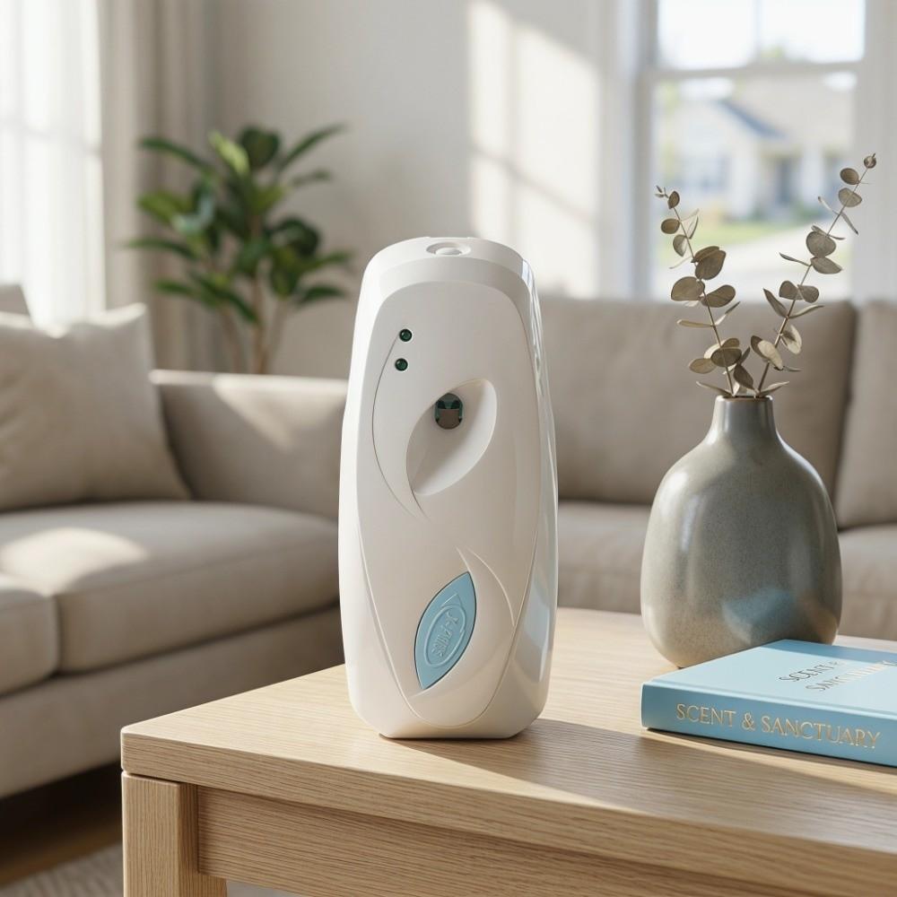 White Automatic Scent Sprayer Automatic Scent Dispenser Bathroom Toilet Living Room Bedroom