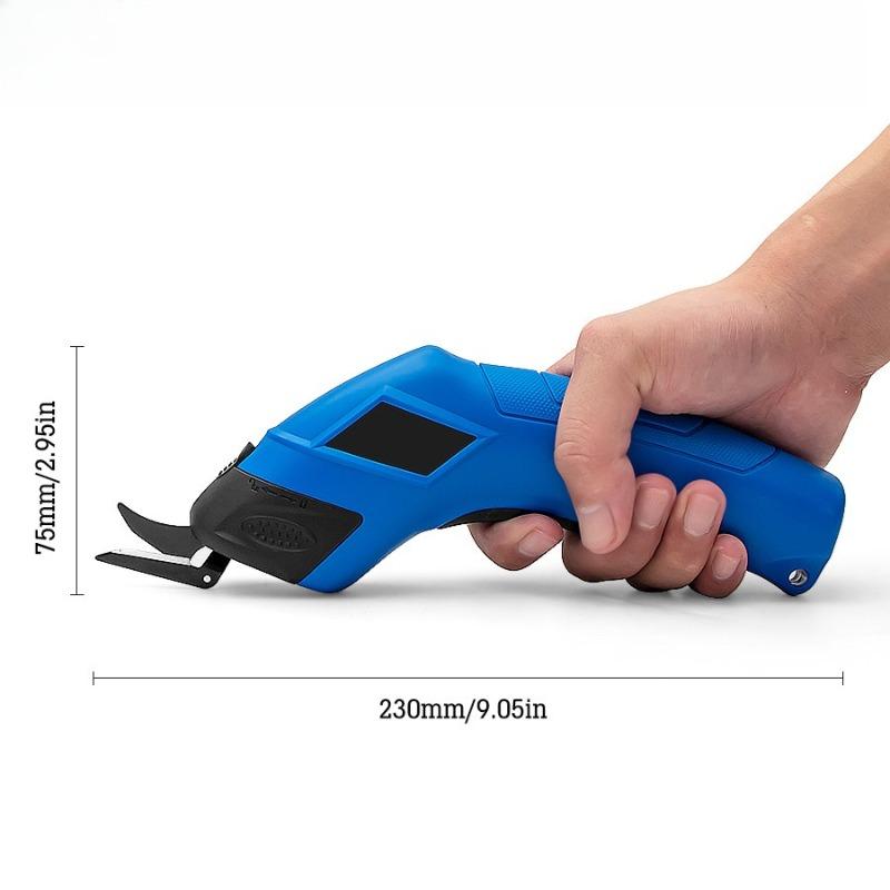 Electric Cloth Cutting Shears Handheld Cordless Tailor Scissors Portable USB Rechargeable Lithium Carpet Cardboard Leather Cutter
