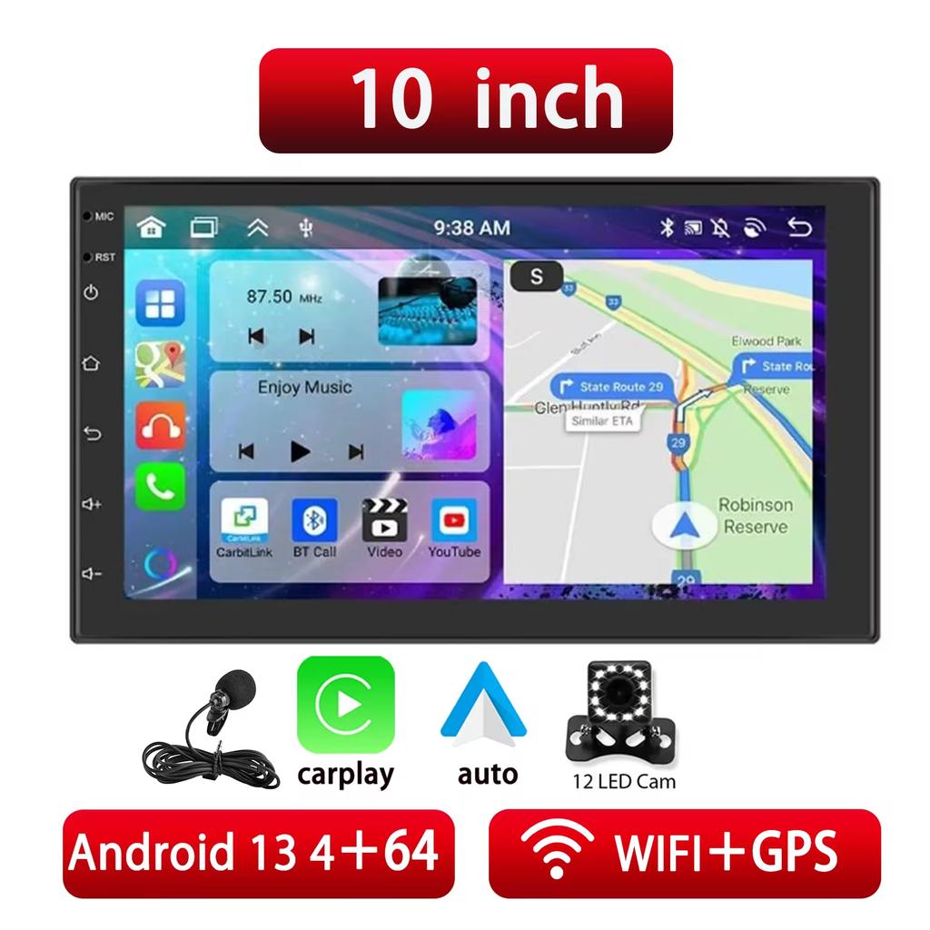 2 Din Android Car Radio Carplay 7 9 10 Inch Car Multimedia Video Player Stereo Radio GPS For Tesla Style Nissan Hyundai
