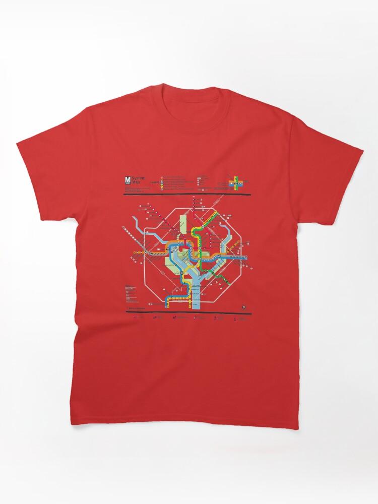 Metro Washington DC Metro Map Silver Line Classic T-Shirt