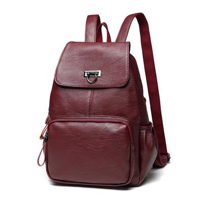 Zaino da donna in pelle PU moda casual Borse da viaggio per studenti universitari da viaggio di grande capacità Borsa a tracolla per scuola universitaria