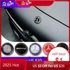 2025 Heiß für Mercedes Benz 57mm Aluminium ABS Auto Flaches Haubenemblem Aufkleber Frontemblem Logo Dekor Zubehör für Mercedes Benz A