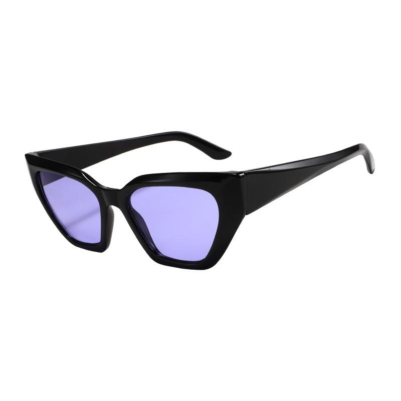 Cat'S Eye Retro Small Frame Sunglasses Street Niche Sunglasses Exaggerated Wear Plain Glasses