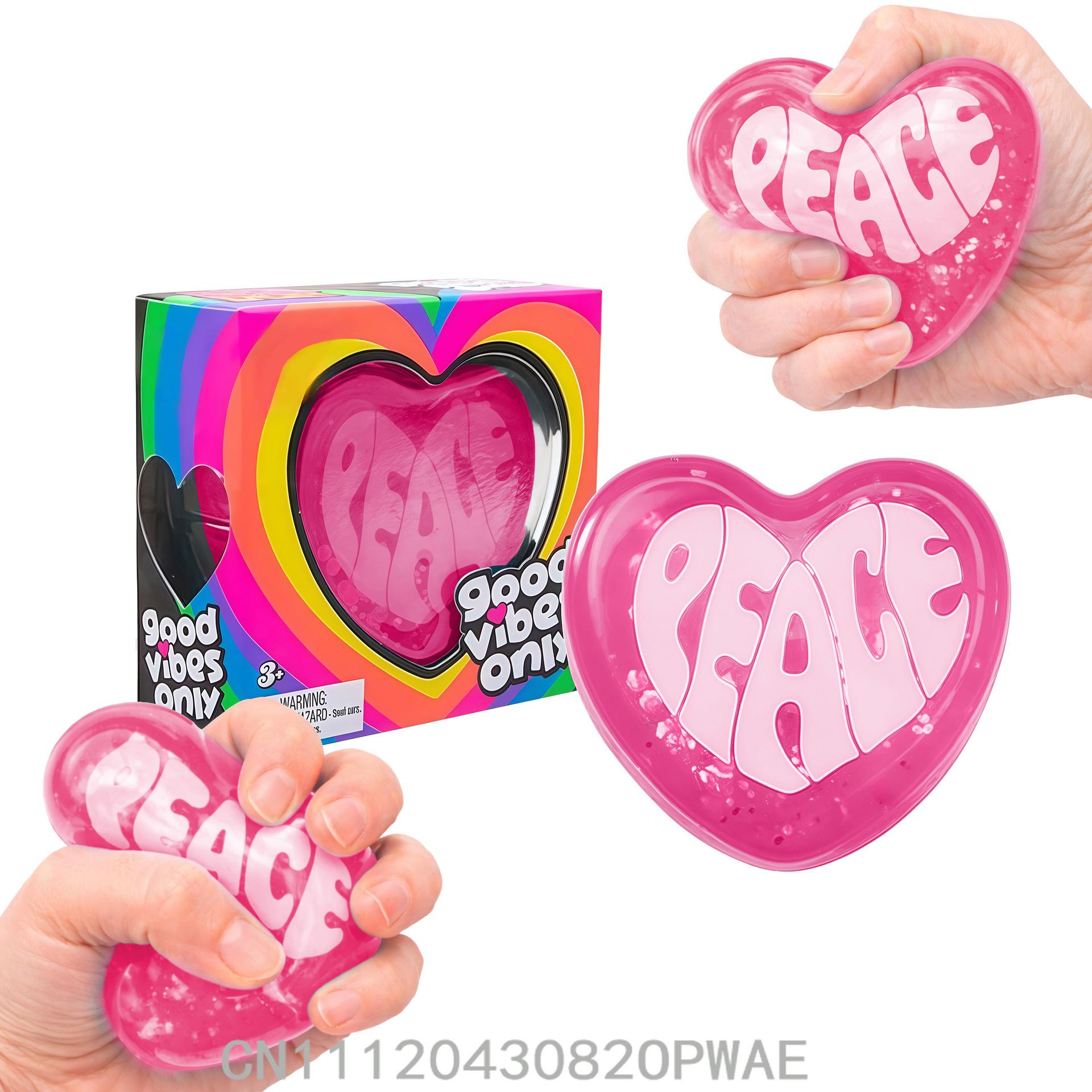 In StockNeedoh Heart Squishy Toy Cute Heart Shape Stress Relief Soft Slow Rebound Fun Portable Toy Surprise Toy Gift