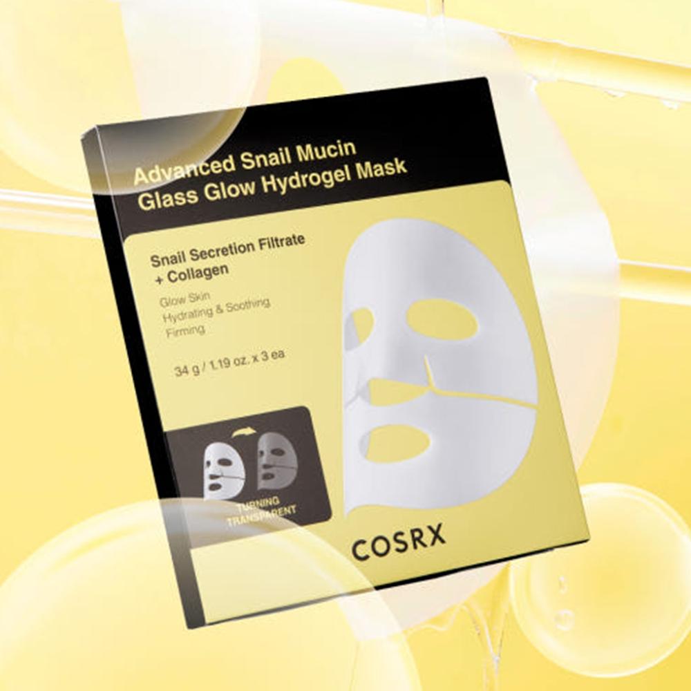 

COSRX Advanced Snail Mucin Glass Glow Hydrogel Mask 34г (3 листа) Mask 34g (3 sheets)