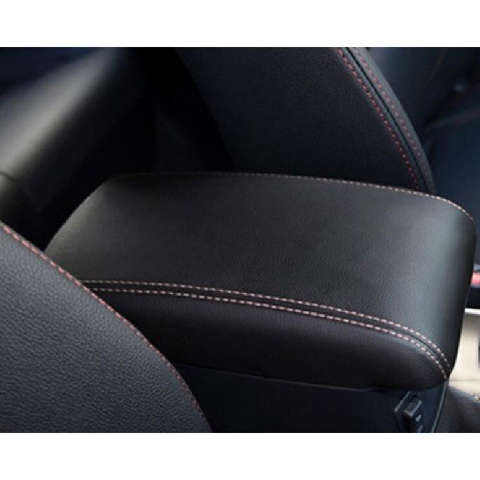 For Mazda 6 2004-2015 Black Leather Car Middle Console Armrest Box Cover Trim