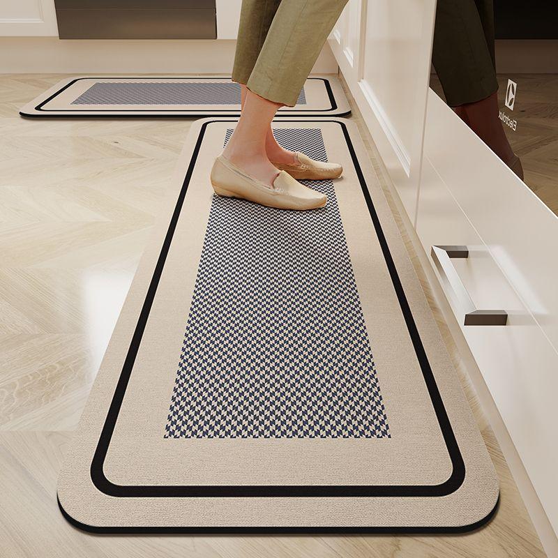 1/2PC Wabi-Sabi Kitchen Floor Mat Non-Slip And Oil Resistant Carpet Diatomaceous Mud Absorbent Foot Mat Home Decoration