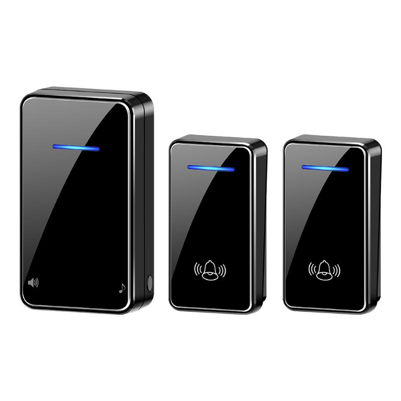Wireless Battery-Powered DC Plug-in Doorbell with Remote Control