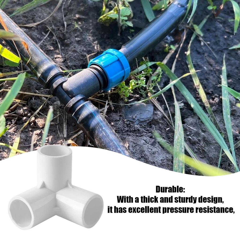 PVC Tee, Tee PVC Fittings | 3D Pipe Connections 3D 3-Way Square 5-Way White