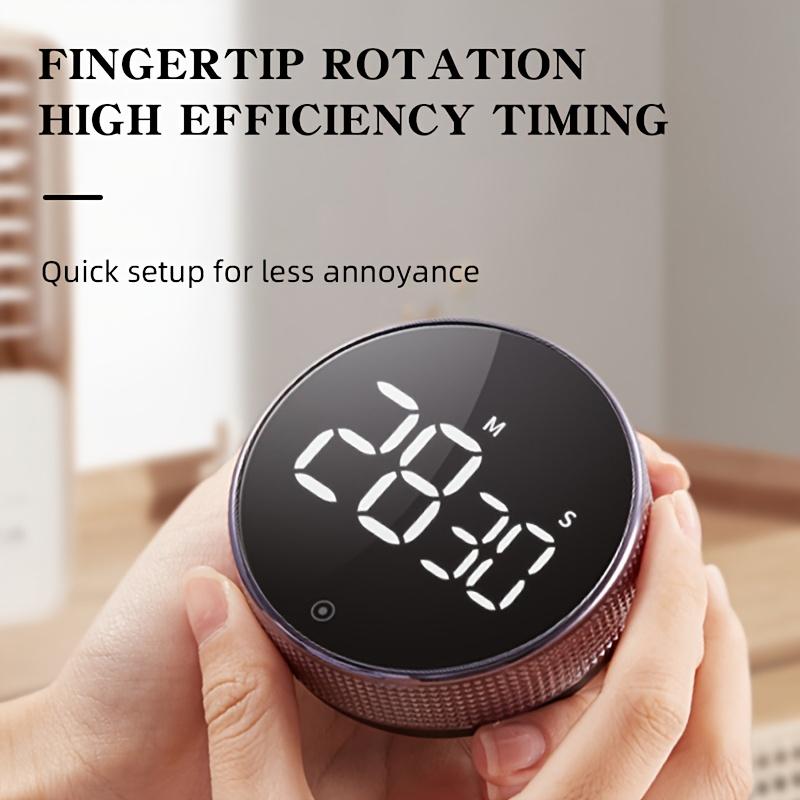 1 Piece Rotating Timer Kitchen Countdown Timer with 3 Adjustable Modes Suitable for Cooking Studying and Exercising Silent Operation. Requires the